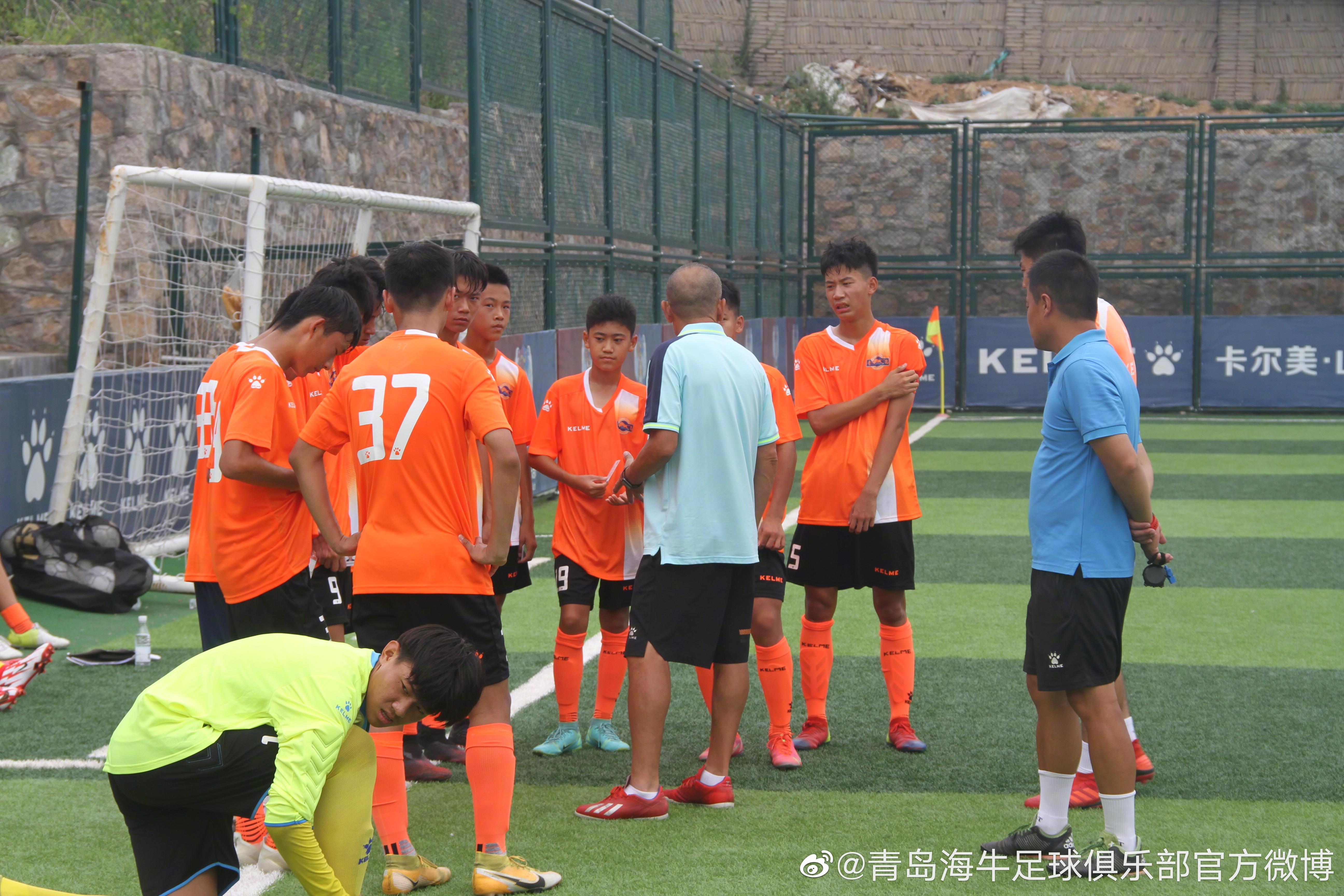 u15两个组别,青岛海牛u13梯队参加了u13组的角逐,青岛海牛u14梯队