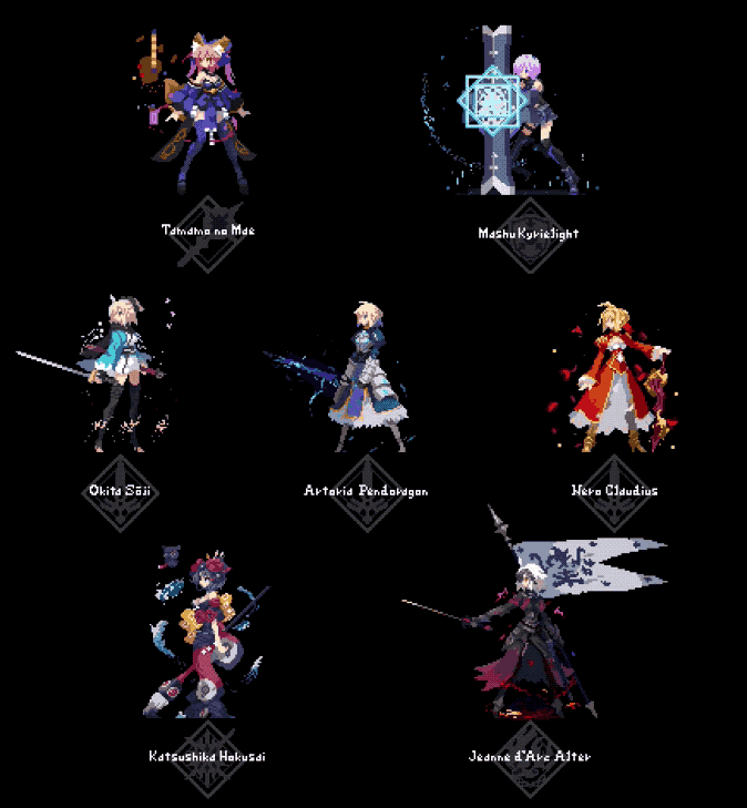 像素风fgo,有趣~ zt