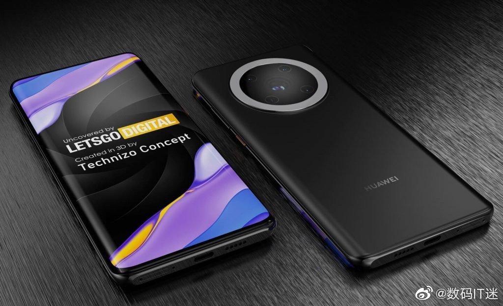 又一个新版本的华为mate50系列渲染图依旧延续大星环设计大家觉得如何