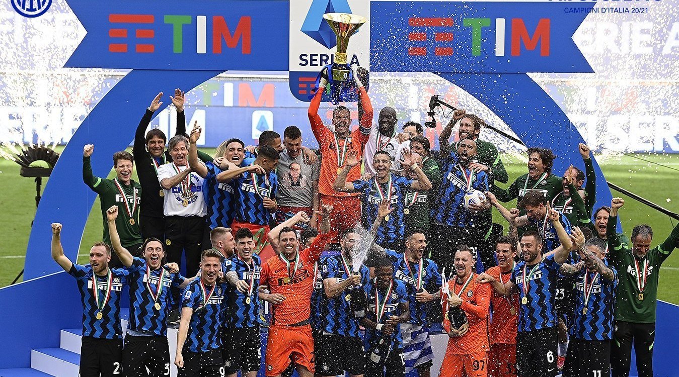 2021赛季国际米兰19冠颁奖仪式