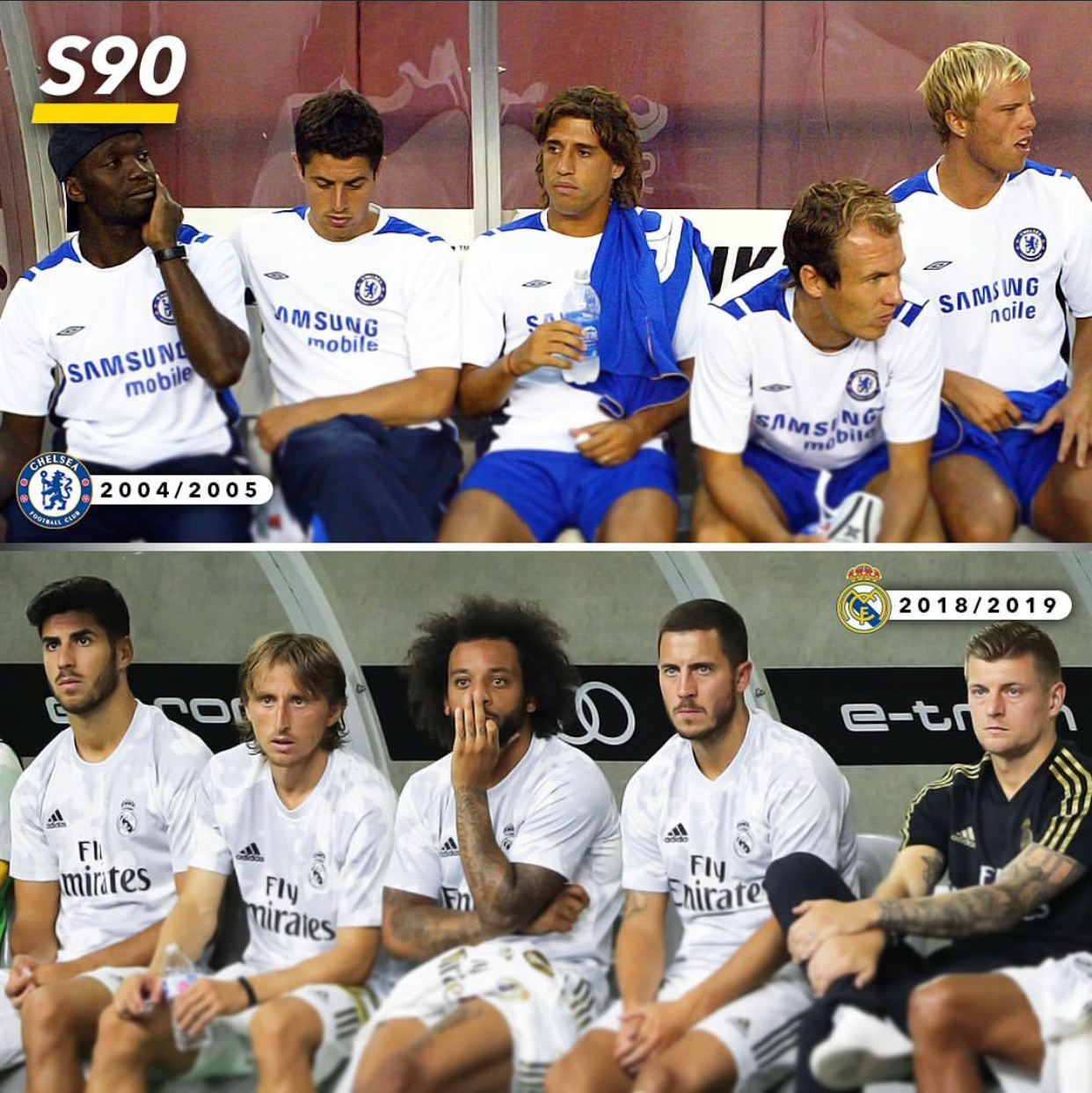 看这替补席,有啥感觉? - 足球话题区 - 虎扑社区