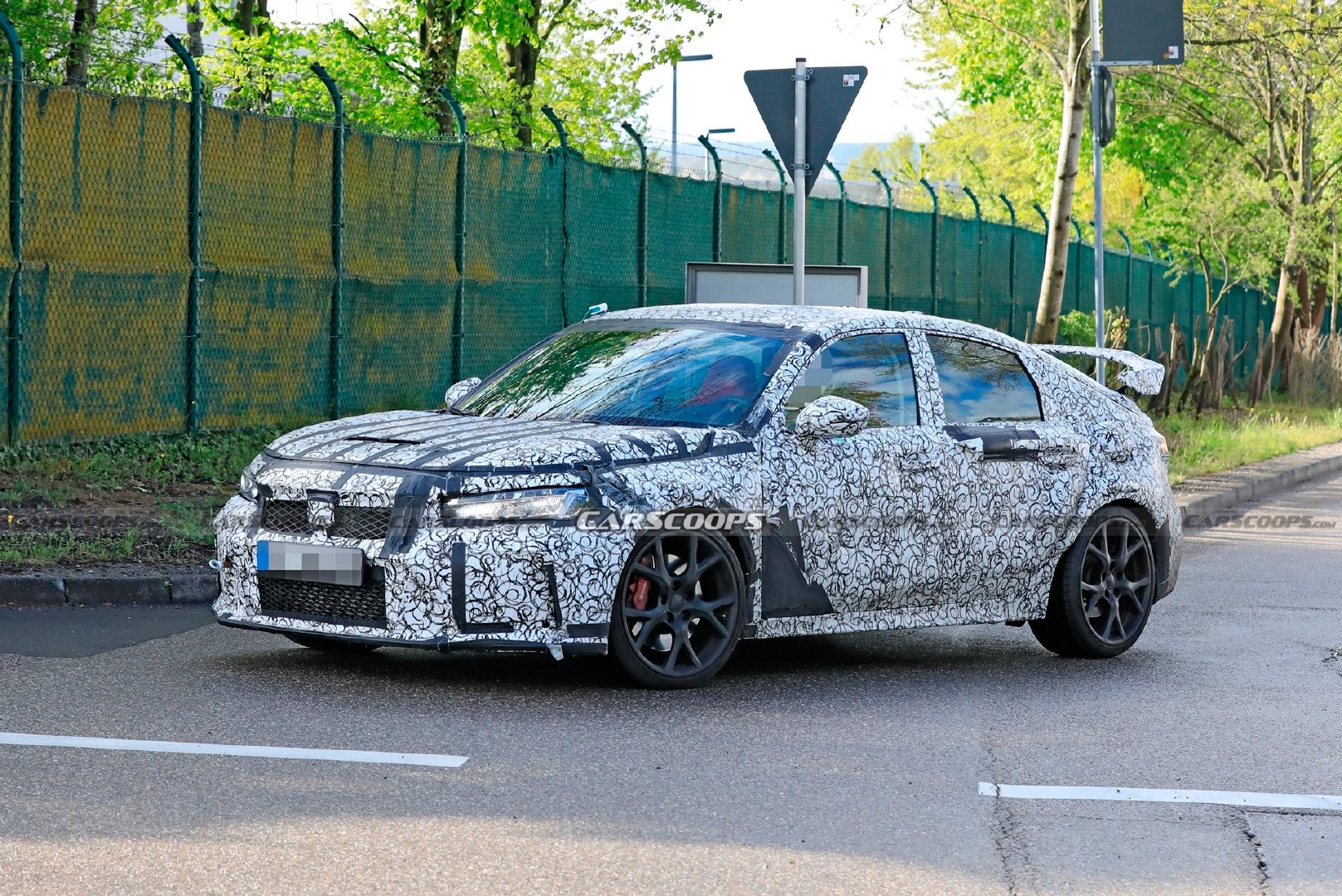 汽车流言板本田全新思域typer车型路试谍照图片