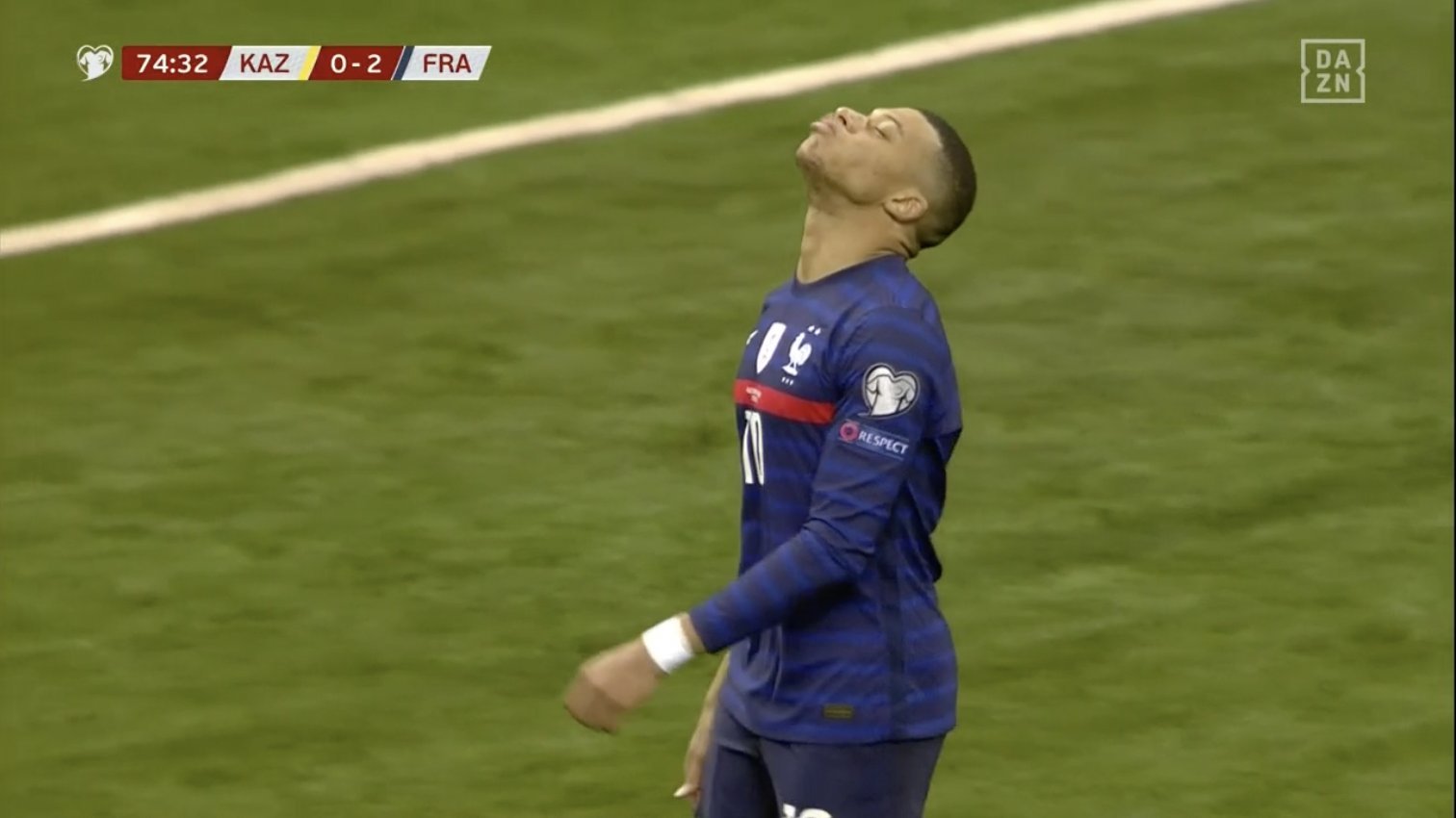 这球姆巴佩不传给勒马尔一分钟后罚失点球