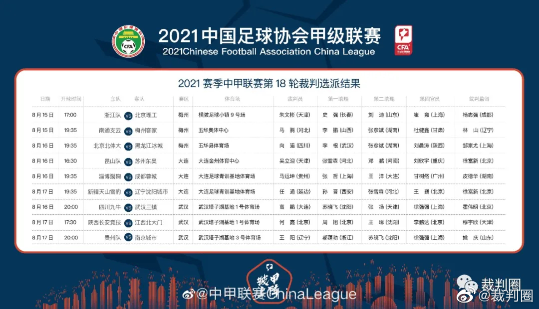 2021中甲赛程表(2021中甲联赛赛程)