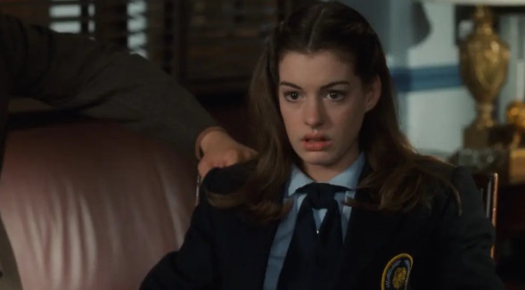 《公主日记》里的安妮·海瑟薇好好看,还有穿校服的小哥,果然还是看