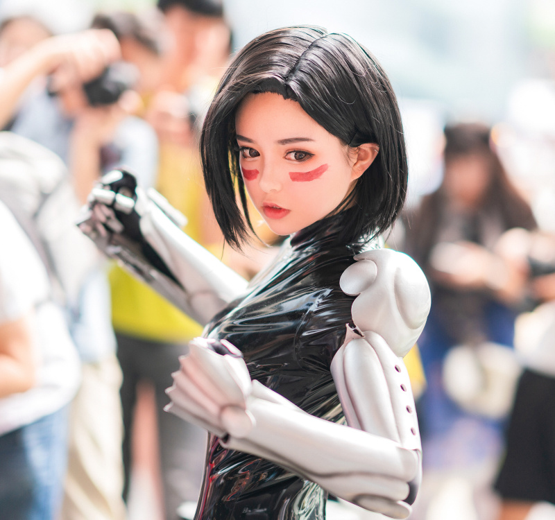 漫展cos战斗天使:阿丽塔,什么水平 zt