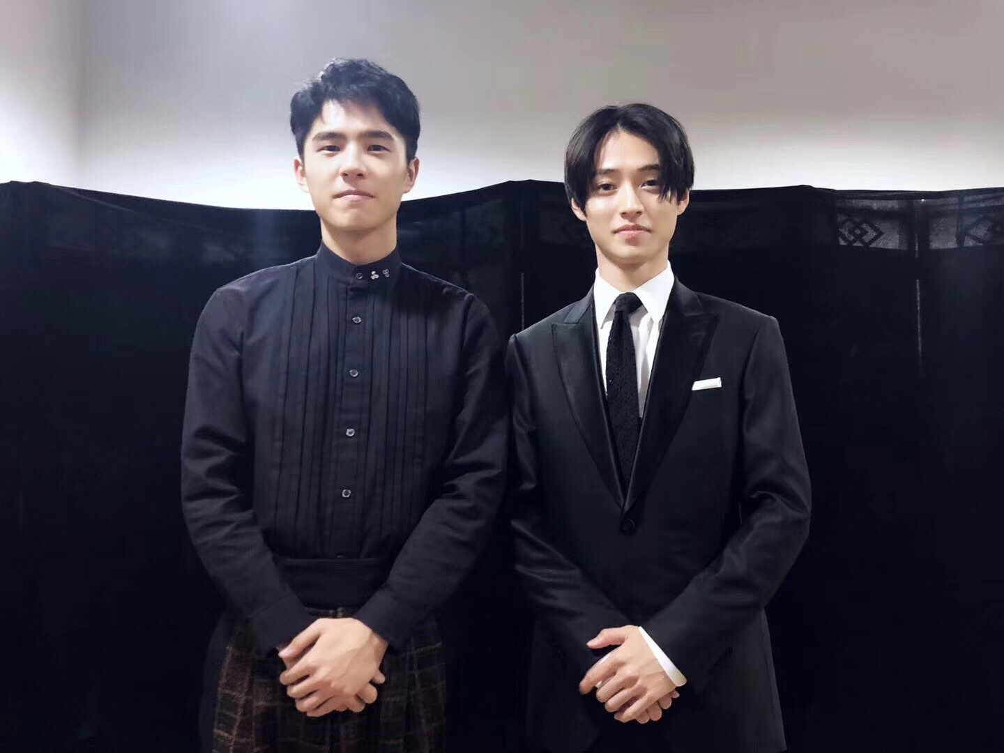 刘昊然和山崎贤人的神仙同框! zt