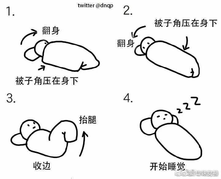 冬天的标准睡姿是本人了 zt