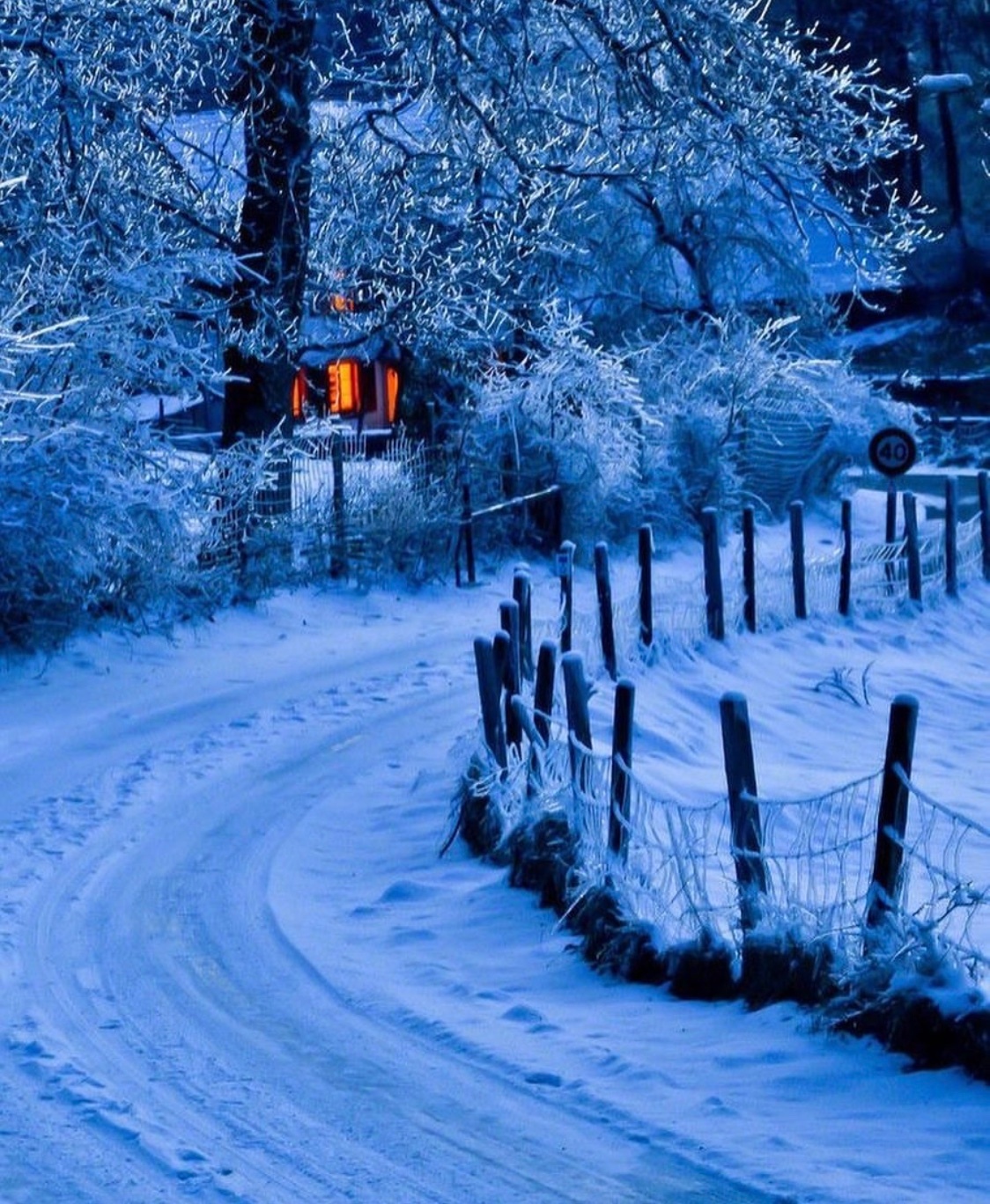 浪漫雪夜,太漂亮了 zt