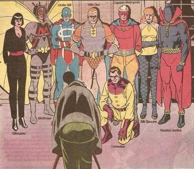 hbo分享dc漫改剧集《守望者》版本的第一代义警组织"民兵"合影. zt