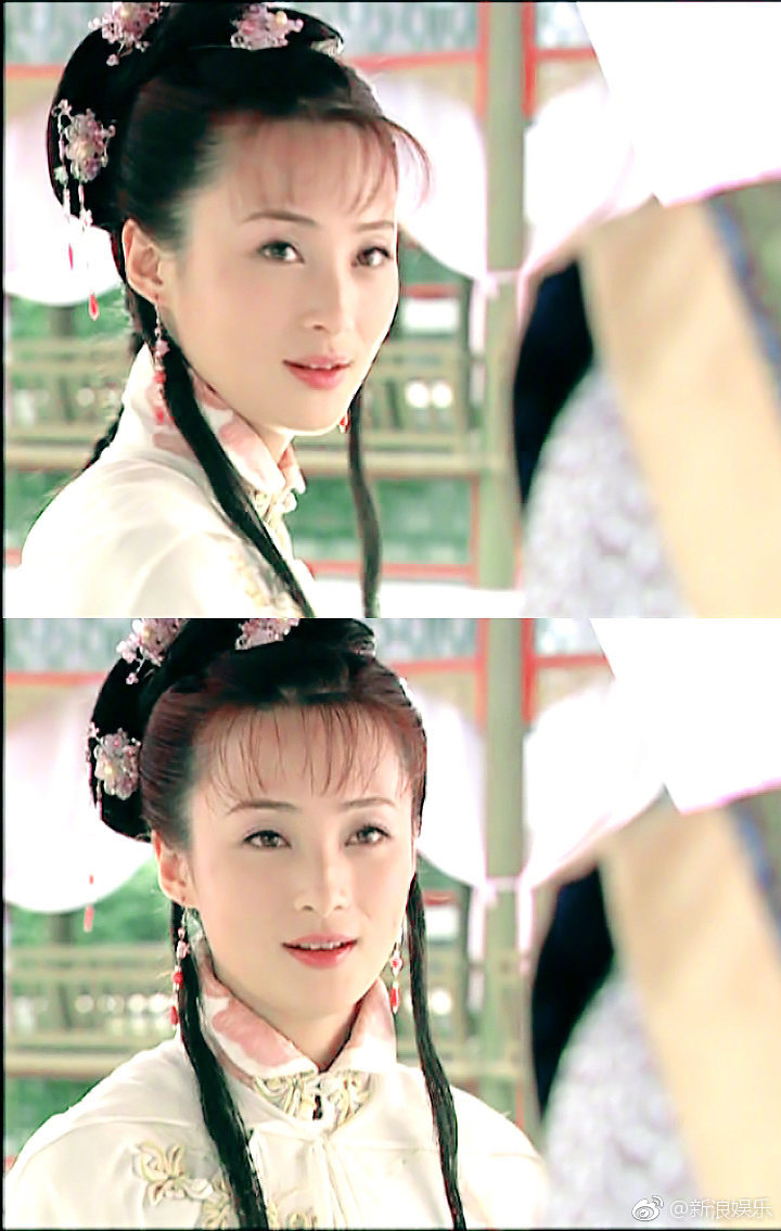 2003年《还珠格格》,蒋勤勤饰演夏盈盈,白衣清雅,红裳艳丽 zt