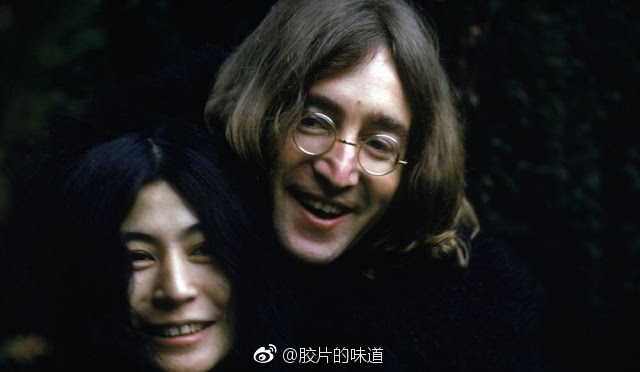 列侬和洋子,1968年12月,susanwood拍摄.