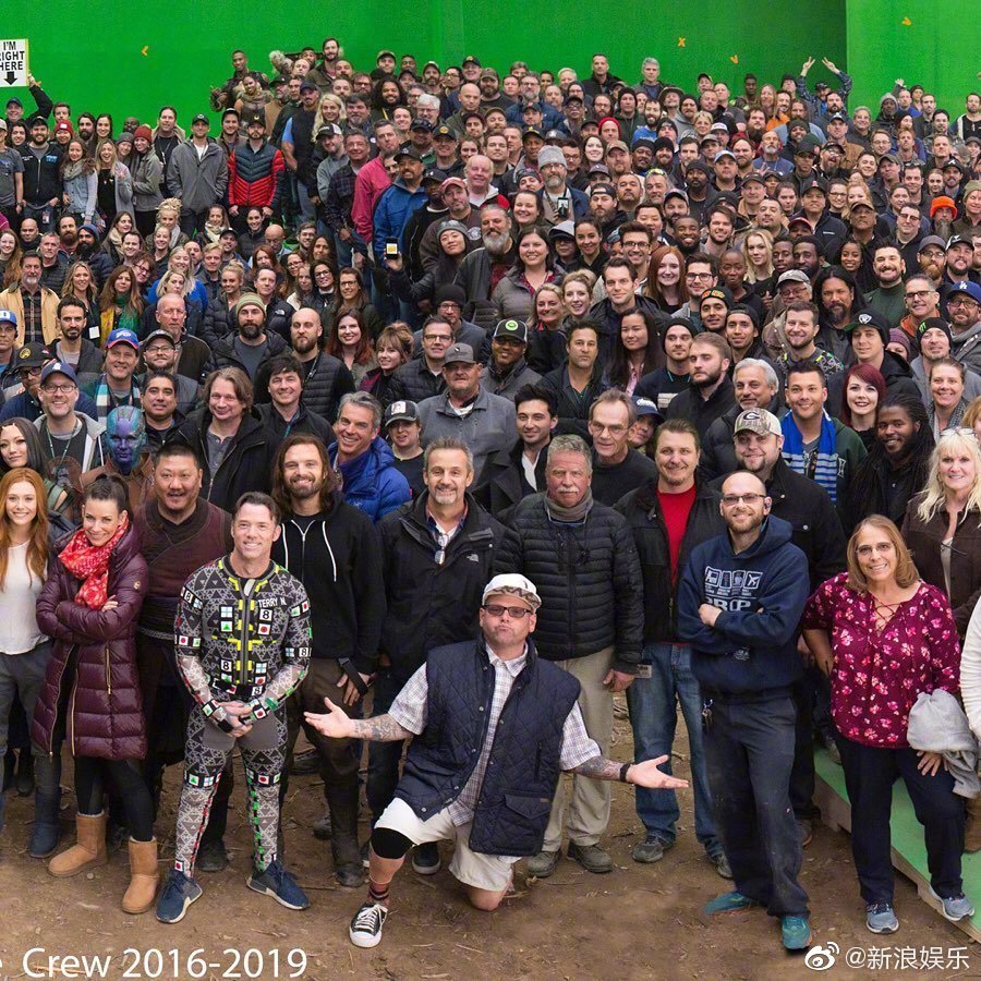 复联4全剧组大合影心疼火箭一波zt