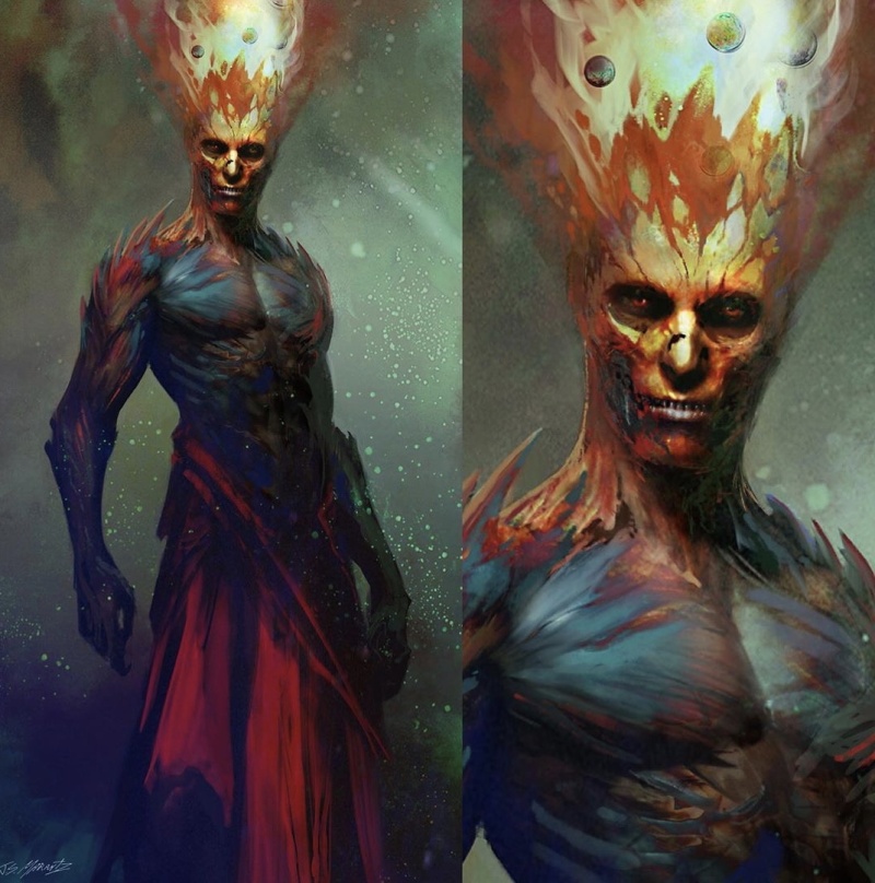 奇异博士的死对头多玛姆原本造型概念图曝光帅不帅zt