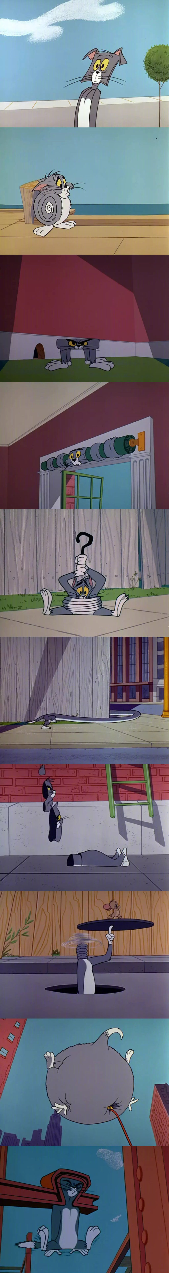 《猫和老鼠》中汤姆被揍的一百种形态 zt