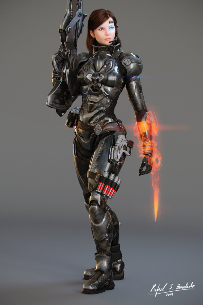 《质量效应》指挥官薛帕德3d同人作品 zt