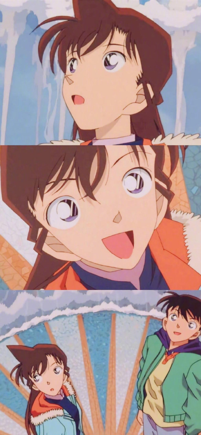 分享一波新一与小兰甜美合照 zt