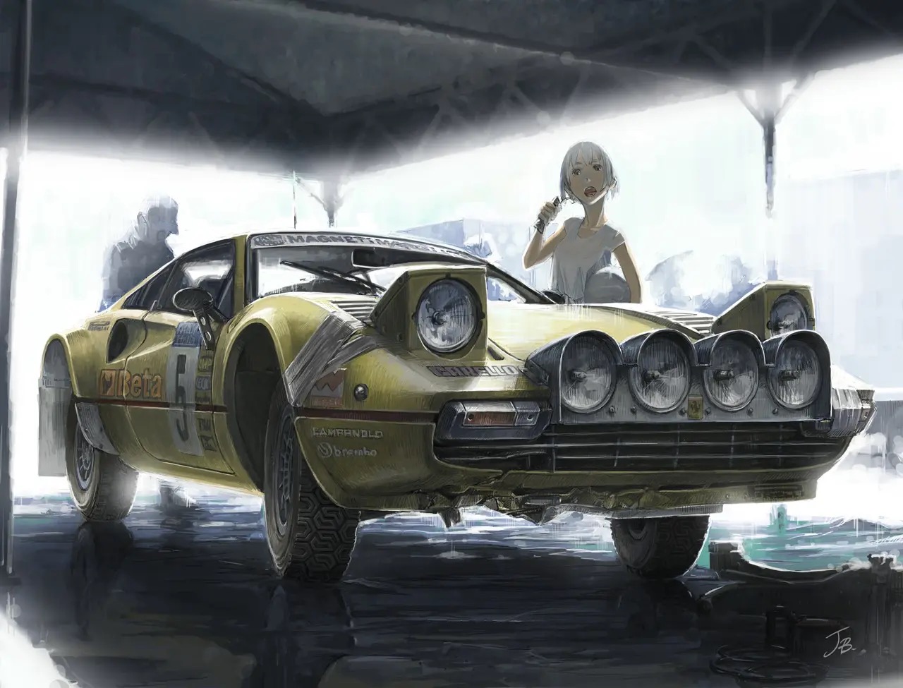 来一波二次元汽车手绘zt