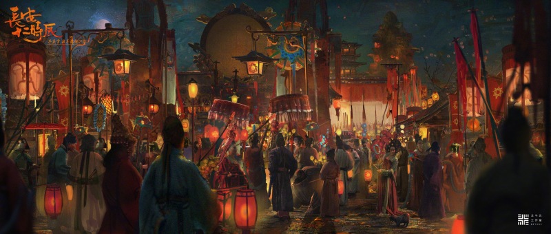 长安十二时辰美术概念图实景与原画的还原度太高了 zt