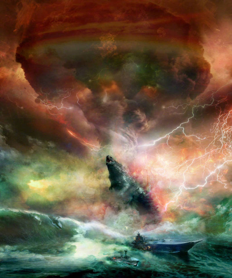 《哥斯拉2:怪兽之王》发布多张概念图,大家觉得如何? zt