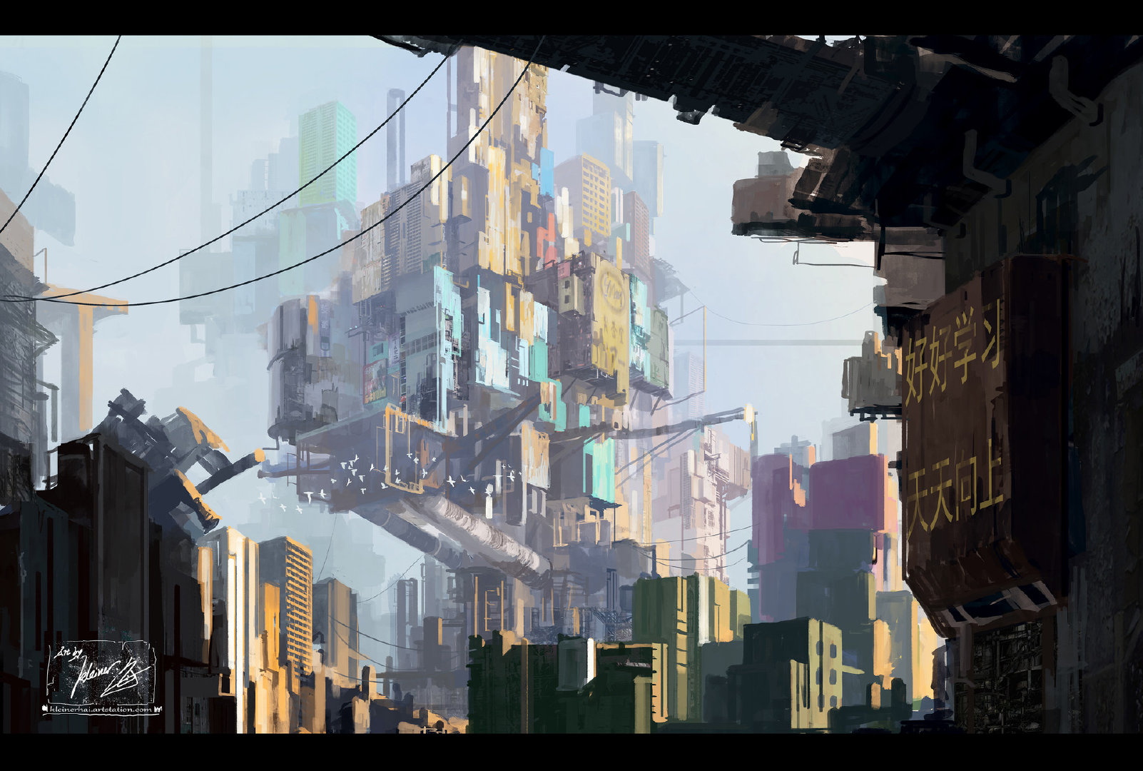 中国概念画师精美概念画欣赏场景恢弘大气风格独特