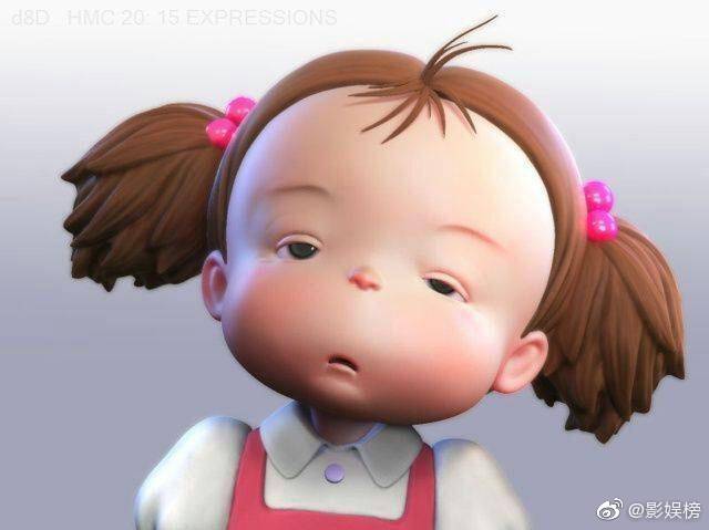 宫崎骏电影《龙猫》中小梅各式可爱表情,萌到了! zt