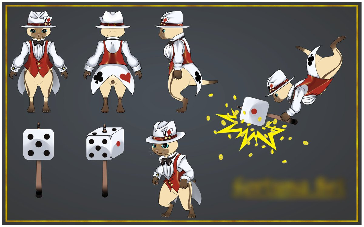 怪物猎人世界武器设计大赛艾露猫套装入围稿zt