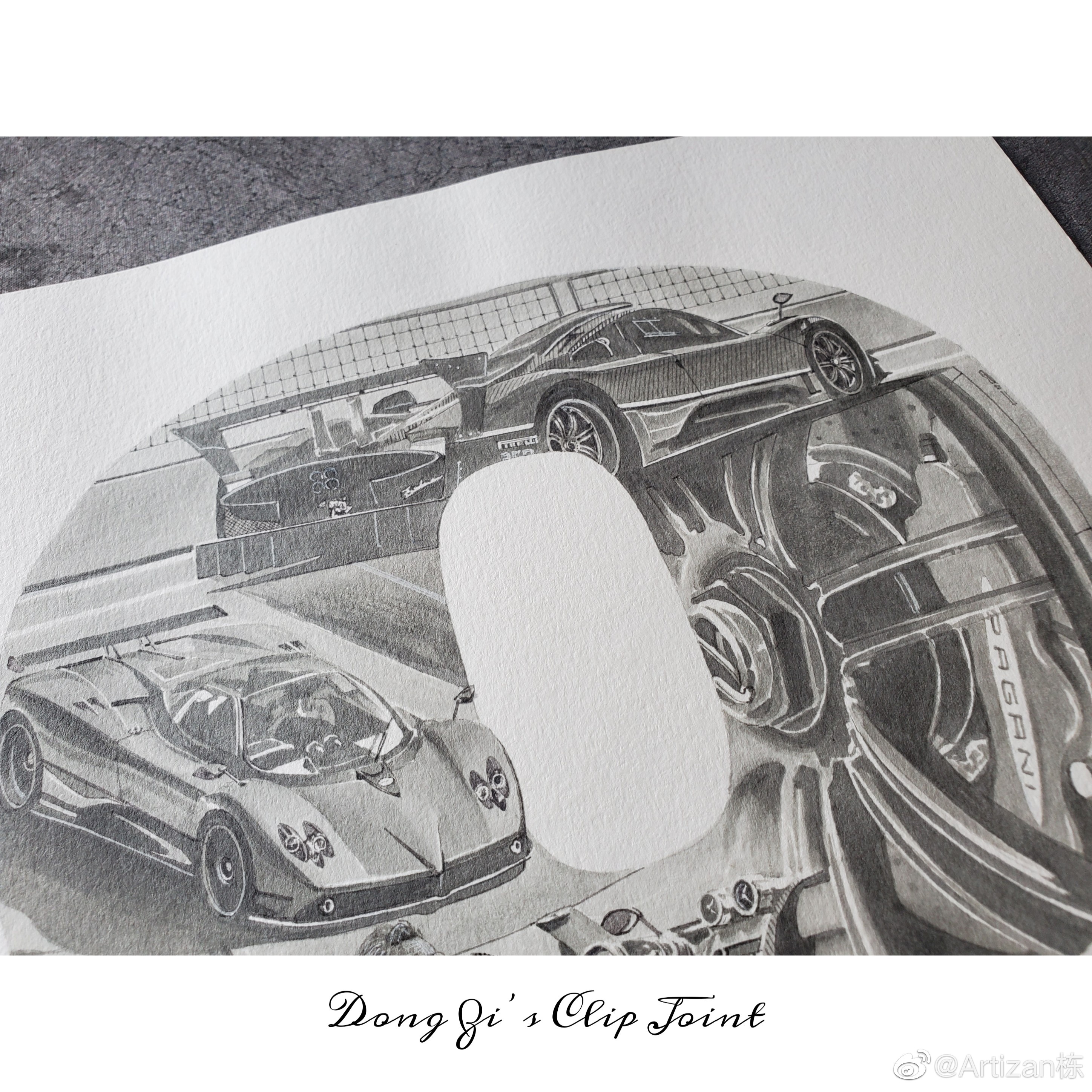 栋子日常木东绘手绘帕加尼zonda20周年海报0202020202zt