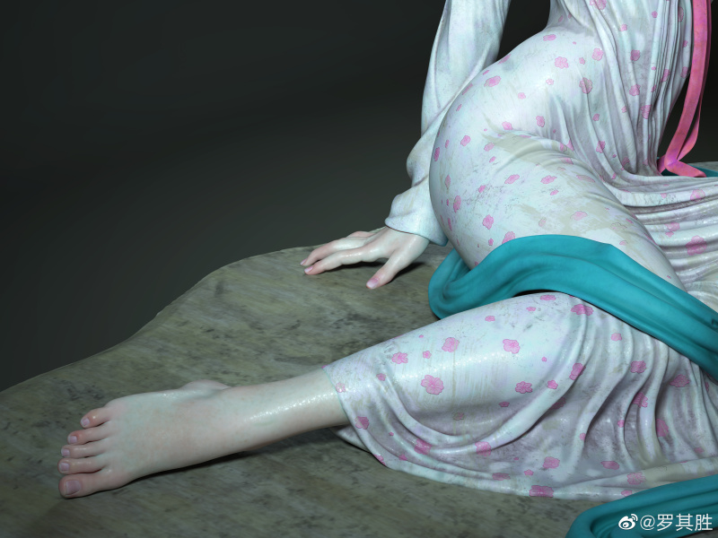 新做的雕像作品,杨贵妃的脚丫子,喜欢不 zt