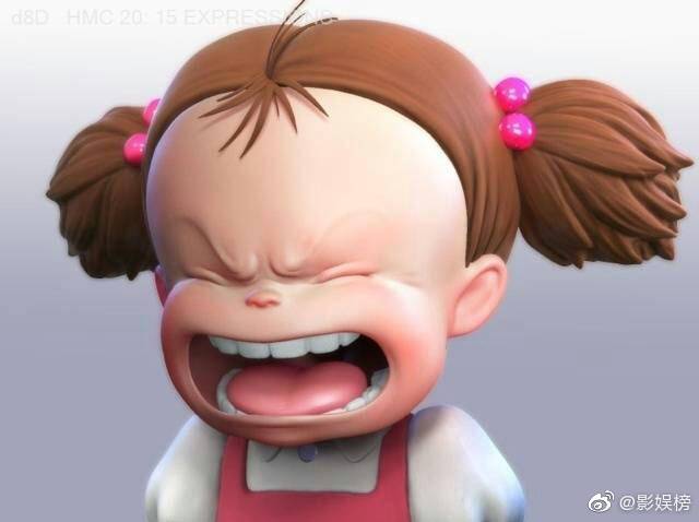 宫崎骏电影《龙猫》中小梅各式可爱表情,萌到了! zt