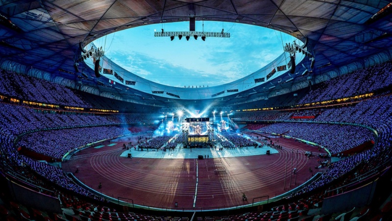 张杰鸟巢演唱会实力开唱 zt