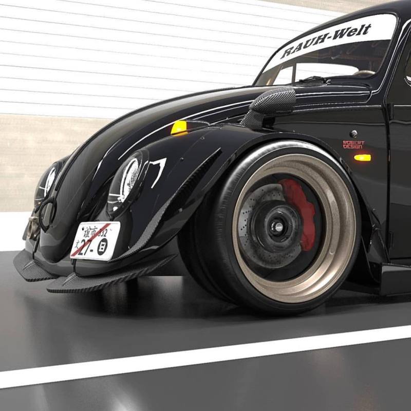 复古rwb版超帅大众甲壳虫这颜值什么水平zt