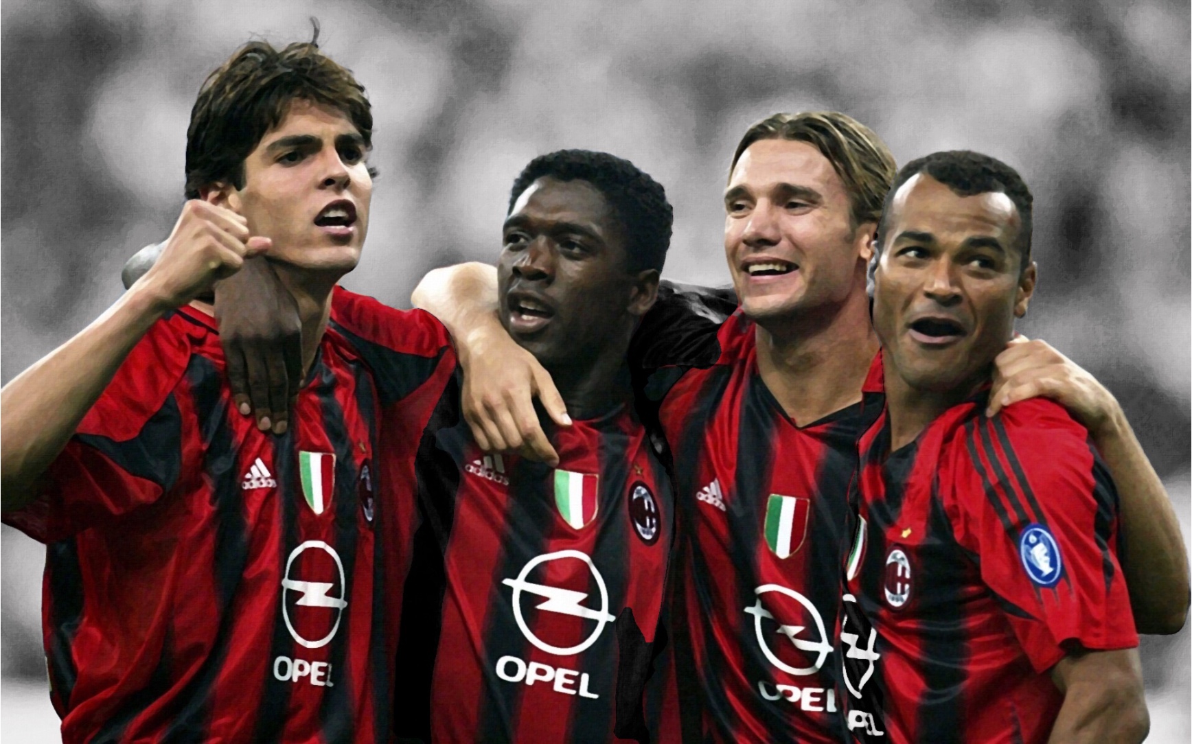 ac米兰历史最佳阵容荷兰三剑客舍普琴科卡卡多少人的青春啊