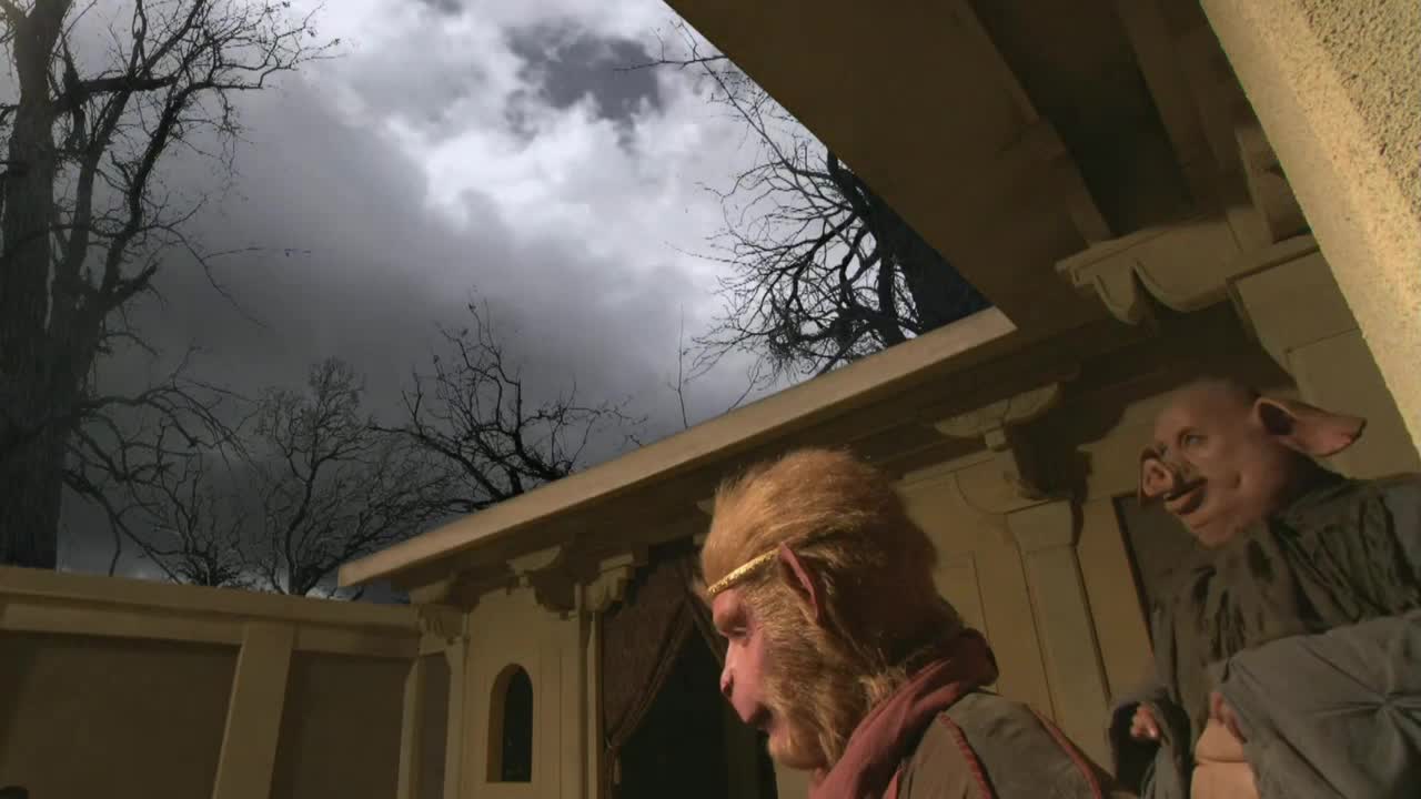 西游记孙悟空呼唤龙王来降雨顿时乌云密布zt