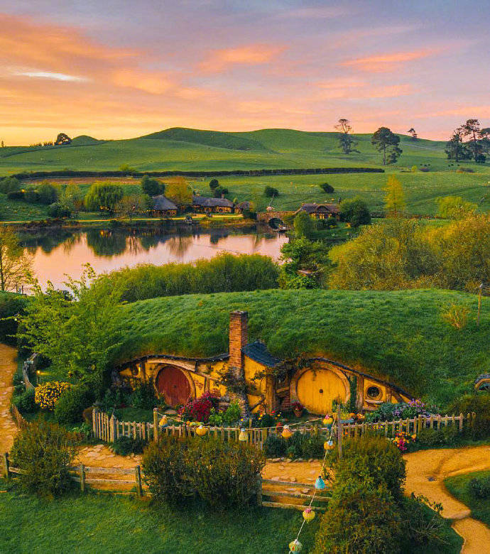 新西兰的童话世界,玛塔玛塔小镇,电影《指环王》和《霍比特人》的取景