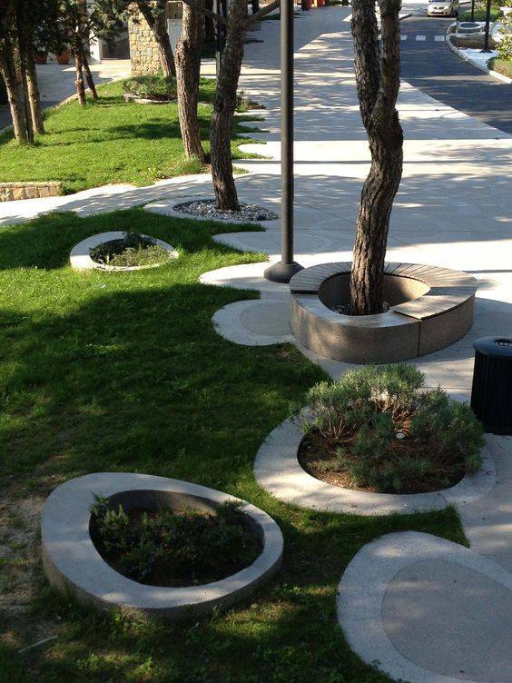 景观树池的这个设计你们觉得好看吗? zt